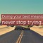 Image result for Keep On Doing Your Best