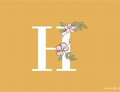 Image result for Letter H with Flowers