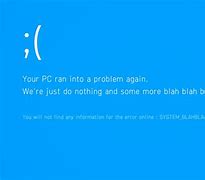 Image result for Blue Screen Error Message