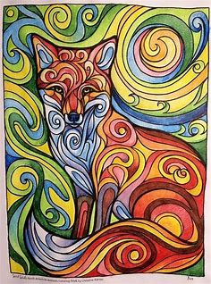Swirl Spirits Paintings | Christine Karron Art and illustration | Pop art animals, Colorful art, Painting