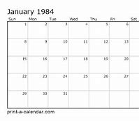 Image result for February 1984 Calendar