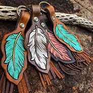 Image result for Leather Feather Pattern