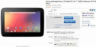 Image result for Nexus 10 On Sale