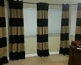 Image result for Horizontal Lines Beige Curtains