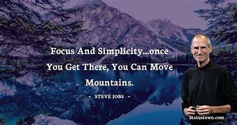 Image result for Steve Jobs Focus Quote