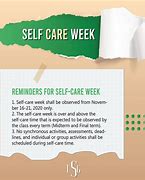 Image result for Self Care Week