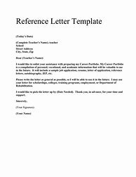 Image result for Standard Reference Letter Template
