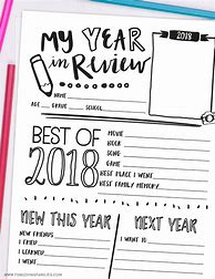 Image result for My Year in Review Template