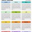 Image result for Yearly Calendar Template Editable