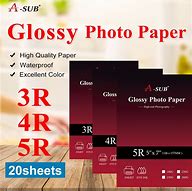 Image result for 5R Size Glossy Paper