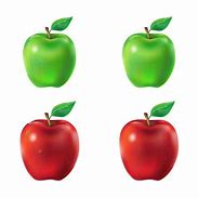 Image result for Green and Red Apple Cartoon