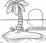 Image result for Island Drawing Black and White