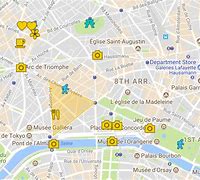Image result for Champs Elysees Map