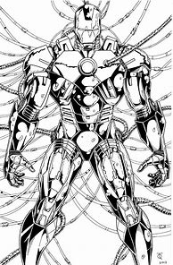 Image result for Iron Man Mark 7 Drawing Line Art