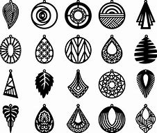 Image result for Earring Silhouettes SVG