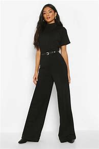Image result for Black Wide Pants Outfit