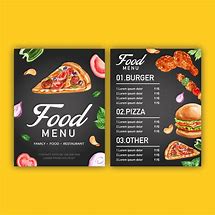 Image result for Fast Food Restaurant Menu Design