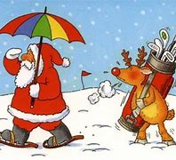 Image result for Christmas Golf Cartoons