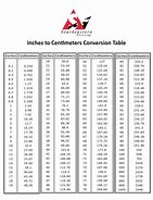 Image result for Free Printable Cm to Inches Chart