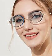 Image result for Rimless Glasses for Oval Faces
