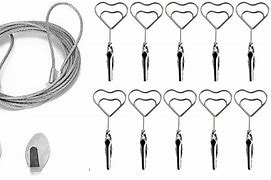 Image result for Wire and Clips to Hang Photos