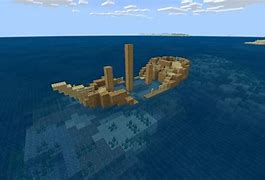 Image result for Minecraft Sunken Ship Design Broken