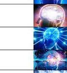 Image result for Galaxy Brain Meme Template