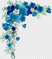 Image result for Sky Blue Flower Borders