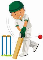 Image result for People Playing Cricket Cartoon