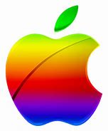 Image result for Rainbow Apple Logo with Black Outline