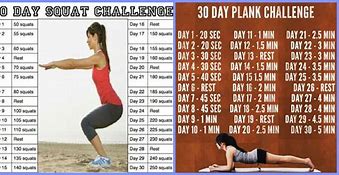 Image result for 30-Day Challenge Plank Situp Squat EMH