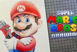 Image result for Color Pencil Drawing Mario