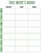 Image result for Free Printable Food Menu Template 30-Day