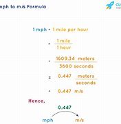 Image result for Miles per Hour Conversion
