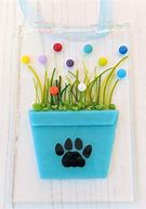 Image result for Glass Window Hanger Paw Print