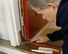 Image result for Wood Filler On Door Latch Hole