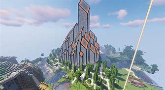 Image result for Futuristic Black City in Minecraft