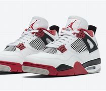 Image result for Jordan 4 Red Fire Red Red Lace