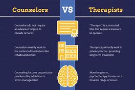 Image result for Difference Between Counseling and Therapy