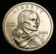 Image result for 2000 P Sacagawea Dollar Uncirculated Mint 60