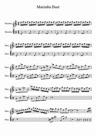 Image result for Marimba Sheet Music
