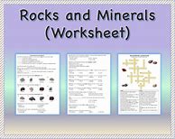 Image result for Rocks and Minerals Worksheets.pdf
