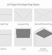 Image result for Envelope Flap Styles