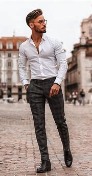 Image result for Plaid Pants Outfit Men