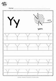 Image result for Alphabet Tracing Worksheets Letter Y
