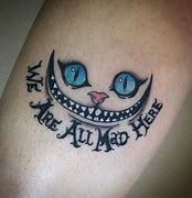 Image result for Cheshire Cat Alice in Wonderland Tattoo