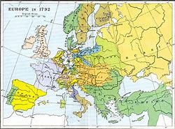 Image result for Europe Map 1792