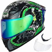 Image result for Full Face Helmet Green Motocross