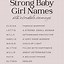 Image result for Strong Names for Baby