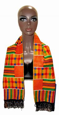 Image result for Kente Folded into a Scarf